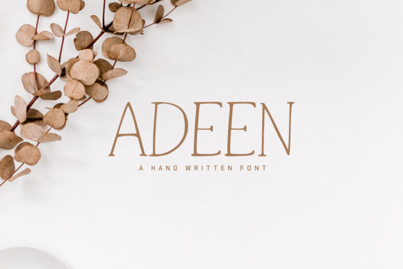 Adeen: A Magical Script Font