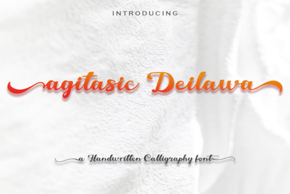 Agitasic Deilawa: A Flowing Script for Elegant Design
