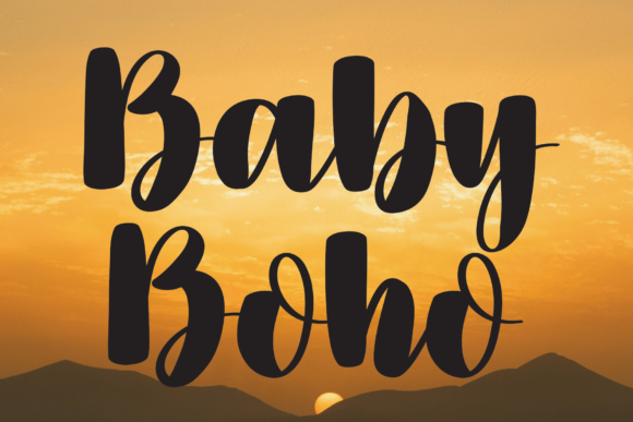 Baby Boho Font: Playful Script for Digital Marketing