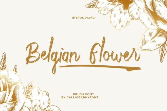 Belgian Flower: Elegant Handwritten Font