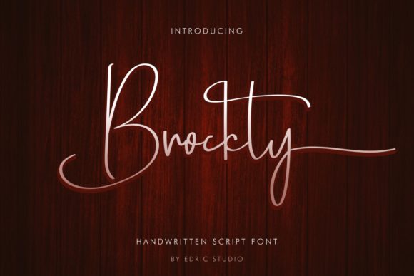 Brockly: A Luxurious Script Font