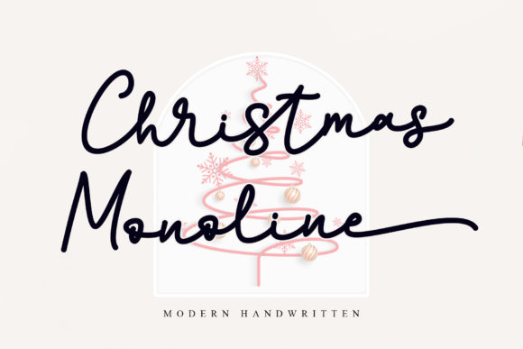 Christmas Monoline: A Elegant Font for Business