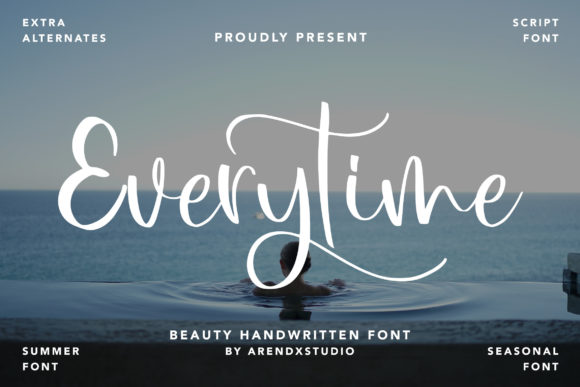 Everytime Font: Elegant Script for Creative Projects