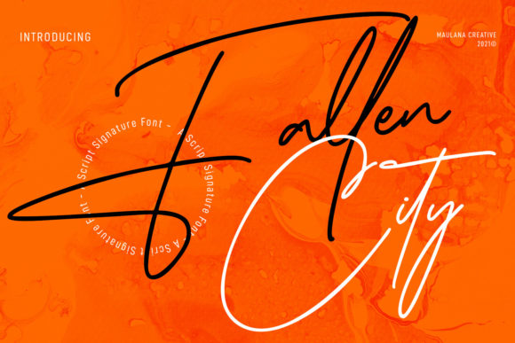 Fallen City Font: Elegant Script for Digital Marketing