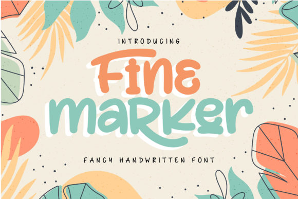 Fine Marker: A Handwritten Font for Editorial Flow
