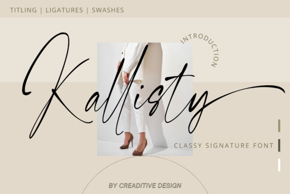 Kallisty: A Graceful Script Font for Digital Marketing