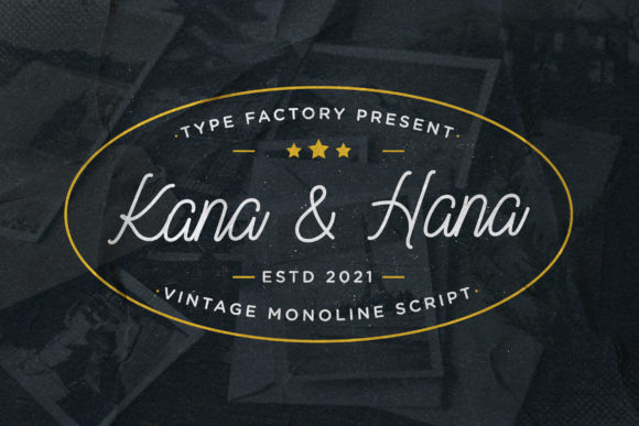 Kana Hana: A Vintage Script Font