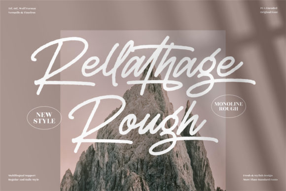 Rellathage Rough: Vintage Script for Creative Brands