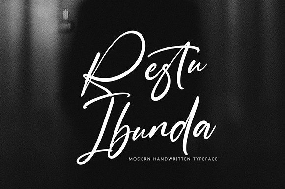 Restu Ibunda: Elegant Script Font