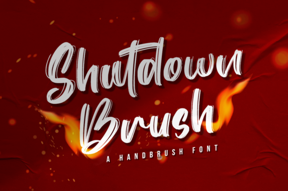 Shutdown Brush Font Review