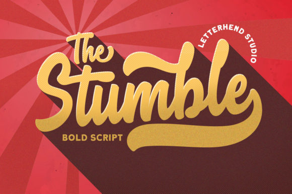 The Stumble: A Bold Handwritten Font