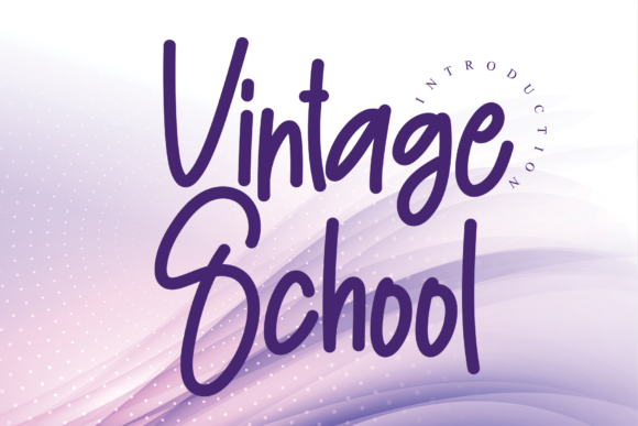 Vintage School Font for Web Design