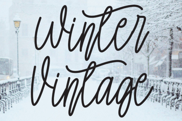 Winter Vintage Font for Web Design