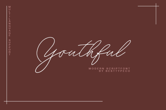 Youthful Font: Elegant Script for Web Design